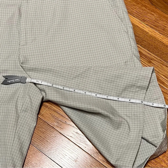 ✅IZOD Classic Men's Tan Plaid Flat Front Golf Shorts - Size 34 - EUC - Picture 6 of 10